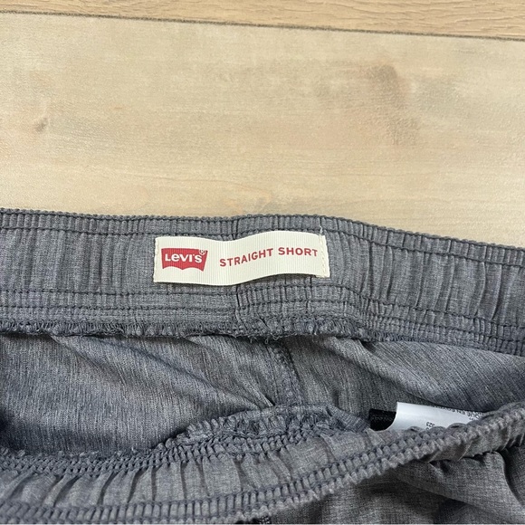 Levi's Youth Boys Straight Shorts Gray and Black Elastic Waist - Picture 7 of 11